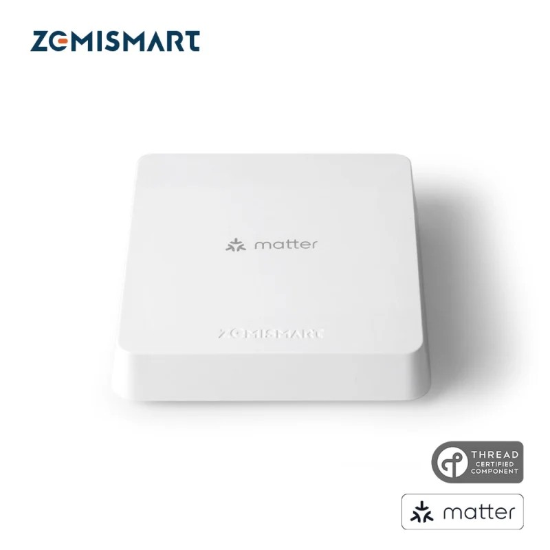 Zemismart M1 Matter 智慧網關的產品示意圖。