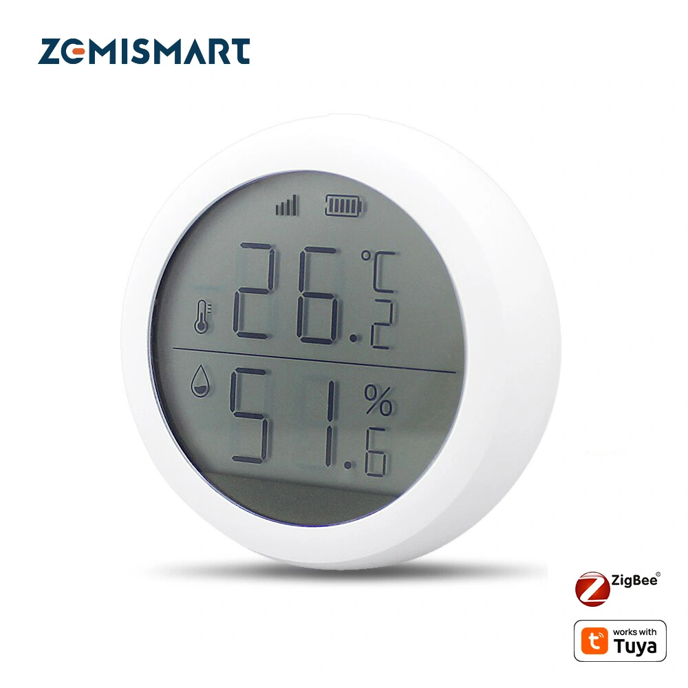 Zemismart 智慧溫濕度感應器,可聯動冷氣、除濕機,並透過 Matter 網關在 Apple Home 中查看即時數據。